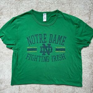 Notre Dame Fighting Irish Cropped T-Shirt